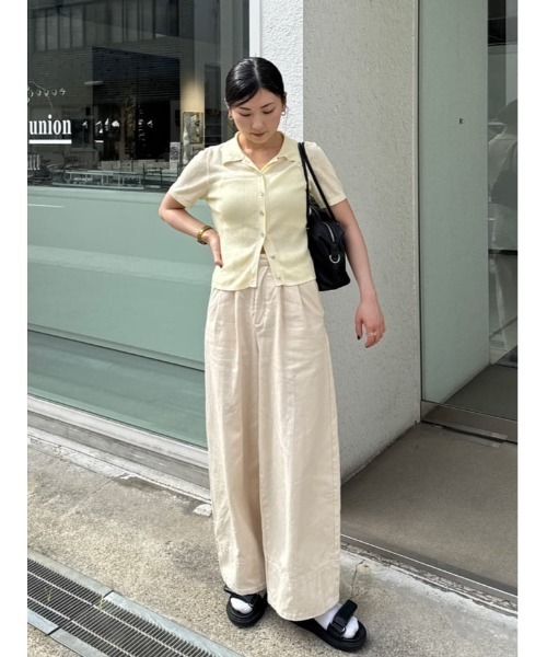 titivate(ティティベイト)の「ツータックバレルパンツ(その他パンツ・レディース・ダークブラウン/ベージュ/アイボリー・SP/S/M/L)」の9枚目の写真