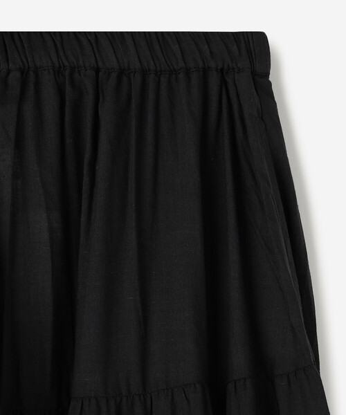 Couture d'adam(クチュールドアダム)の「COUTURE D'ADAM | コットンカディ ティアードスカート BLACK WOMEN(スカート・レディース・ブラック・38)」の3枚目の写真