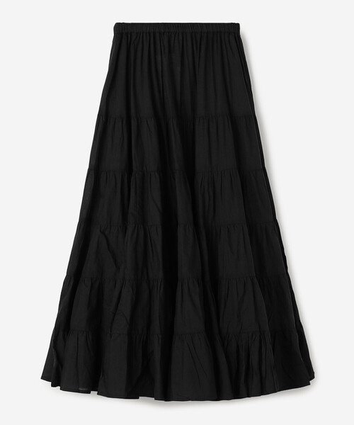 Couture d'adam(クチュールドアダム)の「COUTURE D'ADAM | コットンカディ ティアードスカート BLACK WOMEN(スカート・レディース・ブラック・38)」の10枚目の写真