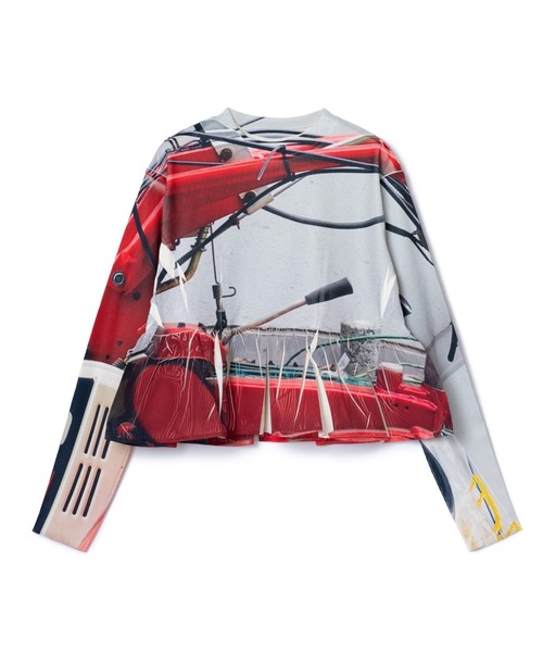 NON TOKYO(ノントーキョー)の「NON TOKYO/ノントーキョー/DIRECT PRINT RIB GATHER C/S(Tシャツ/カットソー・レディース・B/A/C・FREE)」の2枚目の写真