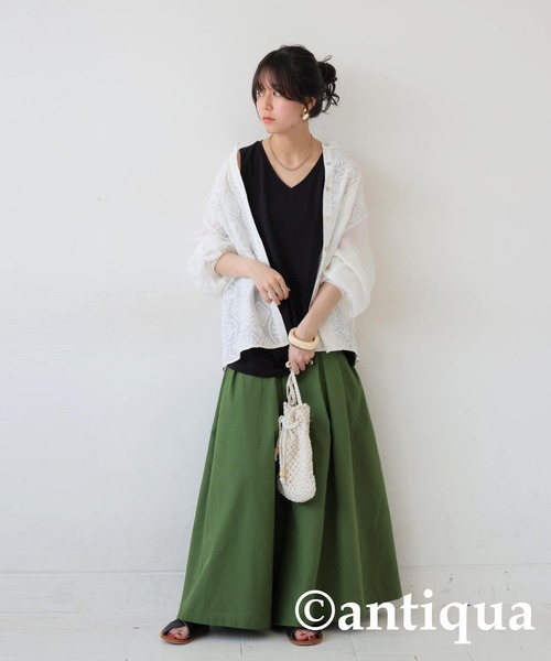 antiqua（アンティカ）の「接触冷感タンクトップ（タンクトップ・レディース・ライム/グリーン系その他/ホワイト/ブラック/ブルー・C/V）」の22枚目の写真