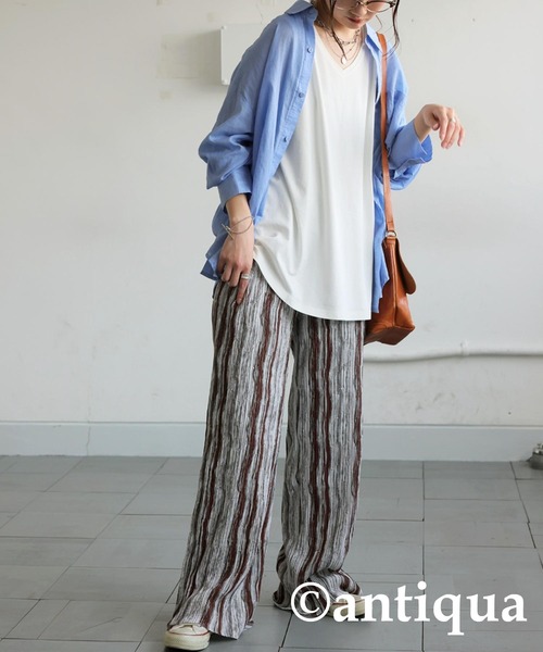 antiqua（アンティカ）の「接触冷感タンクトップ（タンクトップ・レディース・ライム/グリーン系その他/ホワイト/ブラック/ブルー・C/V）」の14枚目の写真