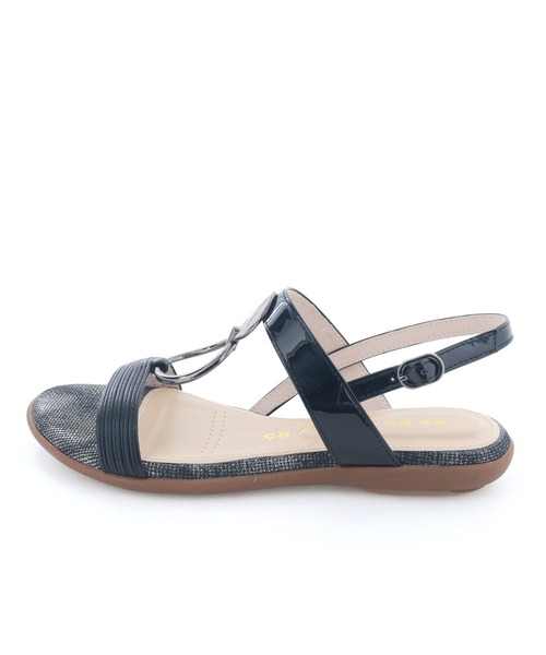 cava cava（サヴァサヴァ）の「メタルリングサンダル　7420197（サンダル・レディース・オフホワイト/ブラック/オレンジ/ライトグリーン・S/M/L/LL）」の20枚目の写真