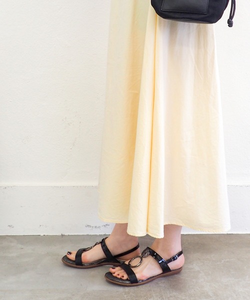 cava cava（サヴァサヴァ）の「メタルリングサンダル　7420197（サンダル・レディース・オフホワイト/ブラック/オレンジ/ライトグリーン・S/M/L/LL）」の18枚目の写真