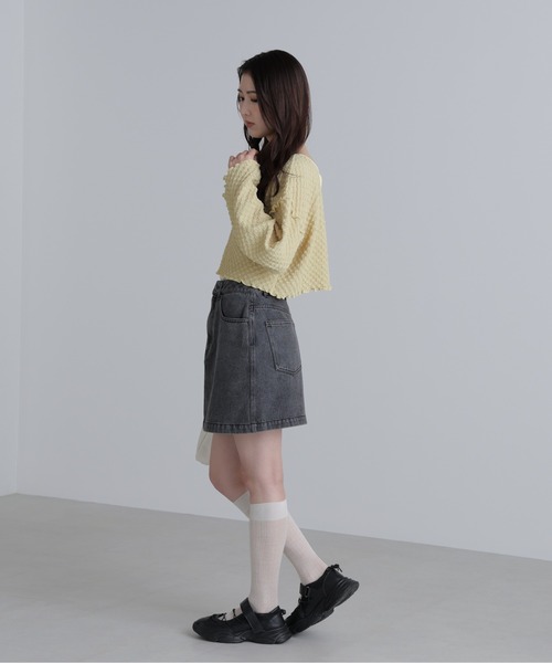 LOW CLASSIC::デニムスカート:M[RESALE] デニムスカート LOW CLASSIC(ロウ クラシック) デニム・ジーパン