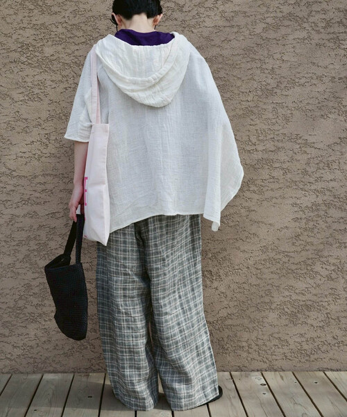 journal standard luxe コットンチェックリブパンツ
