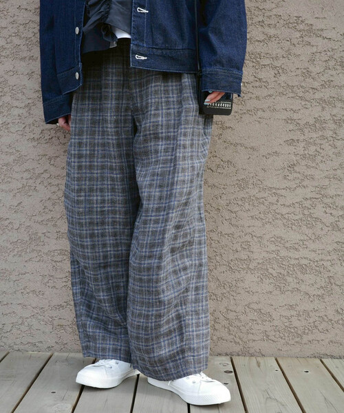セール】リネンチェックパンツ（その他パンツ）｜JOURNAL