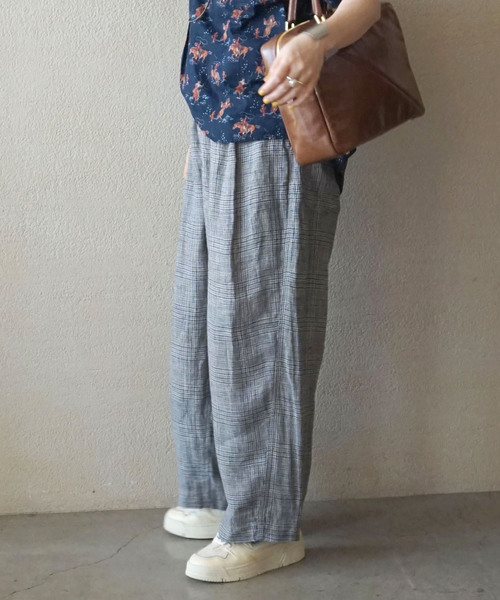 ジャーナルスタンダードラックス | TRチェック パンツ セール】リネンチェックパンツ（その他パンツ）｜JOURNAL