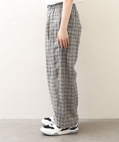 セール】リネンチェックパンツ（その他パンツ）｜JOURNAL