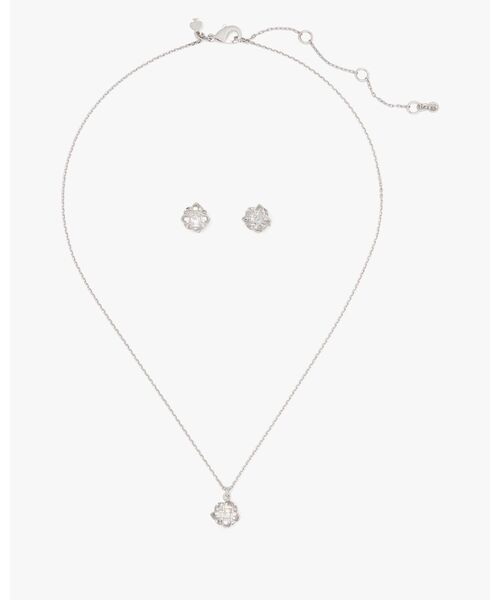 kate spade new york(ケイトスペード ニューヨーク)の「サムシング スパークリー バタフライ ペンダント アンド ピアス セット(ピアス(両耳用)・レディース・ベージュ・ONESIZE)」の3枚目の写真
