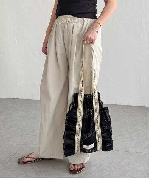 LBC（エルビーシー）の「メッシュフリルトートバッグ（ショルダーバッグ・レディース・グレー/ブラック・FREE）」の5枚目の写真