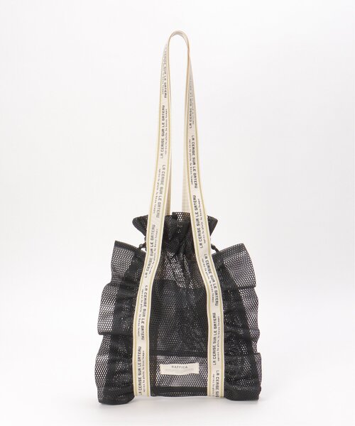 LBC（エルビーシー）の「メッシュフリルトートバッグ（ショルダーバッグ・レディース・グレー/ブラック・FREE）」の20枚目の写真