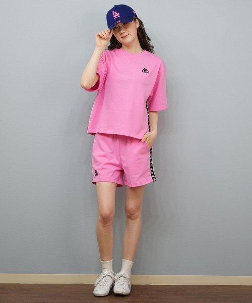 Kappa(カッパ)の「Kappa/カッパ ショートパンツ テープロゴ セットアップ ショーツ 215934(その他パンツ・レディース・ピンク/ホワイト/ブラック・L/M)」の13枚目の写真