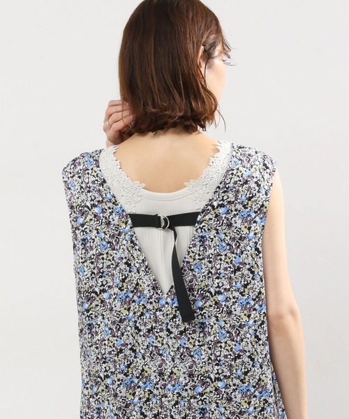 studio CLIP（スタディオクリップ）の「ランダムテレコレースタンク[プラスサイズあり]（タンクトップ・レディース・ブラック/ライトグレー/グリーン/オフホワイト・MEDIUM/LARGE/X-LARGE/XX-LARGE/XXX-LARGE）」の14枚目の写真