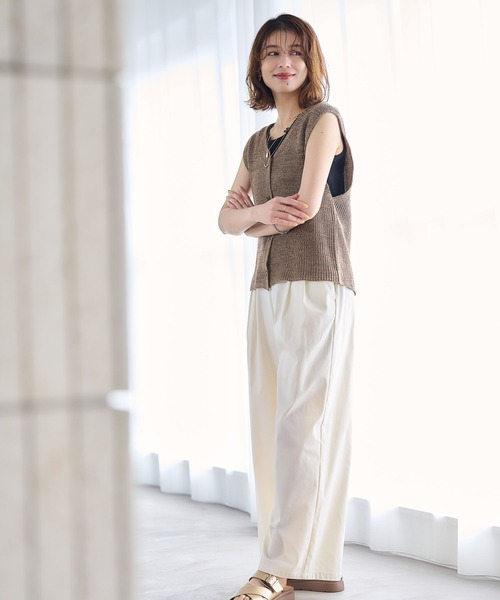 studio CLIP（スタディオクリップ）の「ランダムテレコレースタンク[プラスサイズあり]（タンクトップ・レディース・ブラック/ライトグレー/グリーン/オフホワイト・MEDIUM/LARGE/X-LARGE/XX-LARGE/XXX-LARGE）」の19枚目の写真