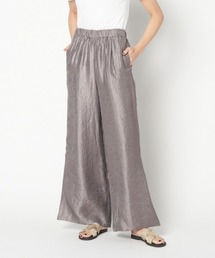 SATIN SLIT EASY PANTS