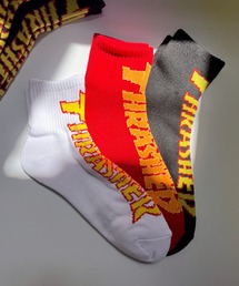 THRASHER | 【THRASHER】スラッシャー MAG LOGO SOCKS 3PACK SOCKS 靴下 ソックス 3足セット TH-SX225(ソックス/靴下)