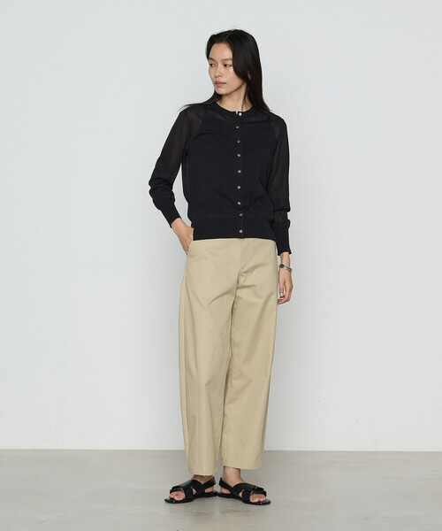 COMME CA（コムサ）の「綿アセテート カーディガン（カーディガン/ボレロ・レディース・ブラック/ライトグレー/グリーン・9号/11号）」の9枚目の写真