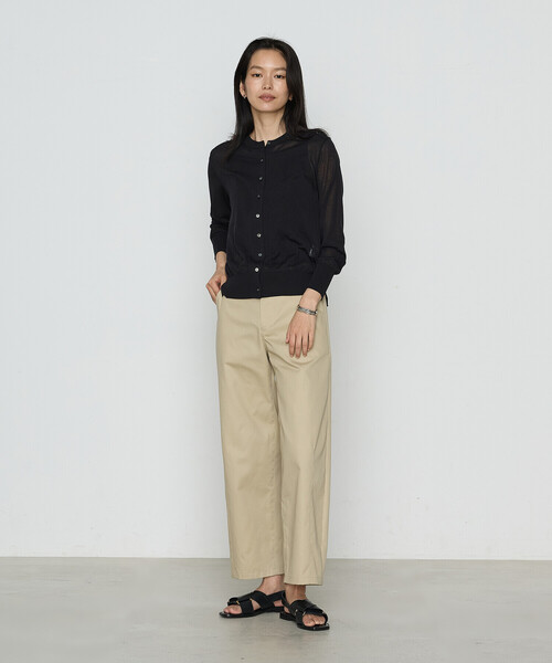 COMME CA（コムサ）の「綿アセテート カーディガン（カーディガン/ボレロ・レディース・ブラック/ライトグレー/グリーン・9号/11号）」の10枚目の写真