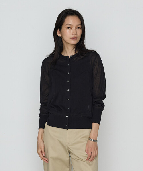 COMME CA（コムサ）の「綿アセテート カーディガン（カーディガン/ボレロ・レディース・ブラック/ライトグレー/グリーン・9号/11号）」の11枚目の写真