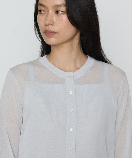 COMME CA（コムサ）の「綿アセテート カーディガン（カーディガン/ボレロ・レディース・ブラック/ライトグレー/グリーン・9号/11号）」の18枚目の写真