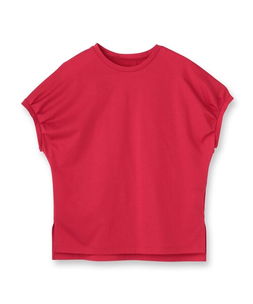 tシャツ 「体型カバー/洗える」スリーブミニタックプルオーバー レディース セール】【体型カバー/洗える】スリーブミニタックプルオーバー