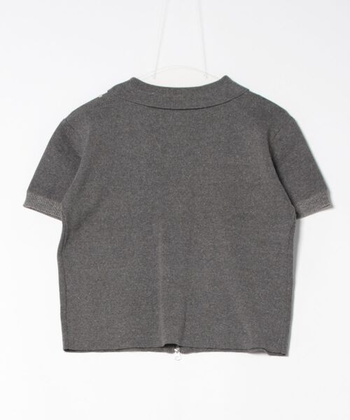 Sawa a la mode（サワアラモード）の「コード刺繍Wジップニットブルゾン（ニット/セーター・レディース・チャコールグレー・FREE）」の2枚目の写真