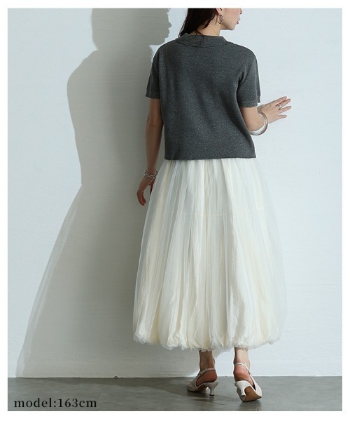 Sawa a la mode（サワアラモード）の「コード刺繍Wジップニットブルゾン（ニット/セーター・レディース・チャコールグレー・FREE）」の13枚目の写真