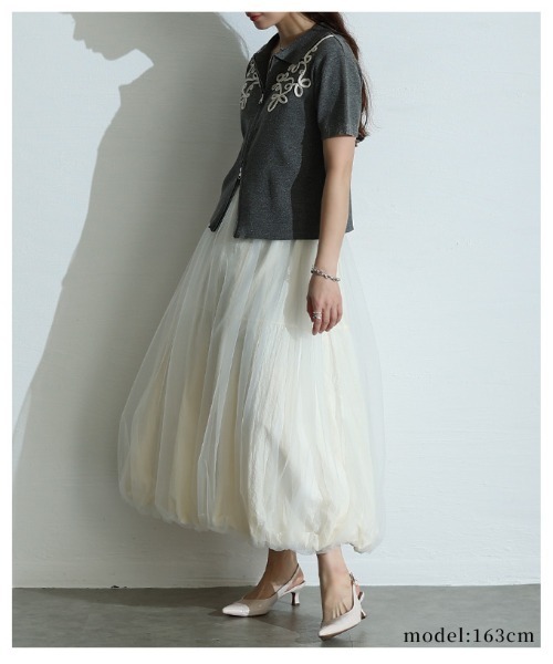 Sawa a la mode（サワアラモード）の「コード刺繍Wジップニットブルゾン（ニット/セーター・レディース・チャコールグレー・FREE）」の8枚目の写真