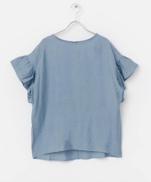 ITEMS URBANRESEARCH(アイテムズ アーバンリサーチ)の「袖フリルブラウス(シャツ/ブラウス・レディース・オフホワイト/ブラック/ブルー・FREE)」の11枚目の写真