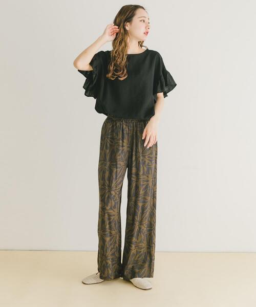 ITEMS URBANRESEARCH(アイテムズ アーバンリサーチ)の「袖フリルブラウス(シャツ/ブラウス・レディース・オフホワイト/ブラック/ブルー・FREE)」の20枚目の写真