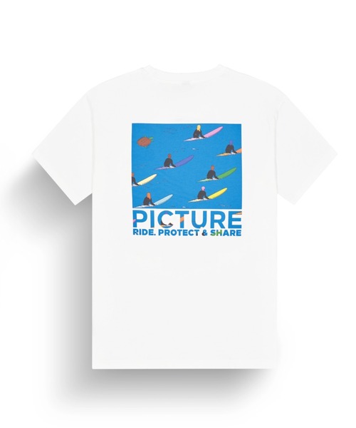 PICTURE ORGANIC CLOTHING(ピクチャーオーガニッククロージング)の「【PICTURE/ピクチャー】SB TEE 1 Tシャツ ワンポイント バックプリント(Tシャツ/カットソー・メンズ・ホワイト・SMALL/MEDIUM/LARGE/X-LARGE)」の1枚目の写真