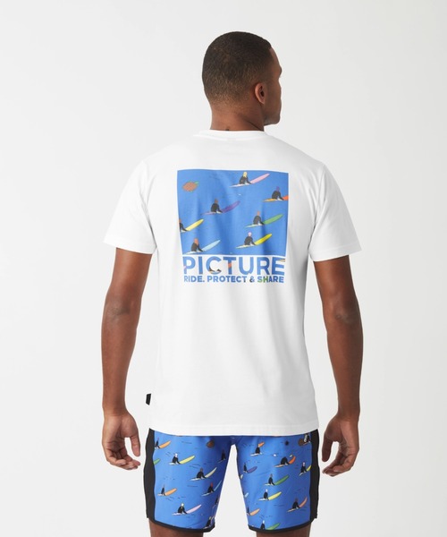 PICTURE ORGANIC CLOTHING(ピクチャーオーガニッククロージング)の「【PICTURE/ピクチャー】SB TEE 1 Tシャツ ワンポイント バックプリント(Tシャツ/カットソー・メンズ・ホワイト・SMALL/MEDIUM/LARGE/X-LARGE)」の3枚目の写真