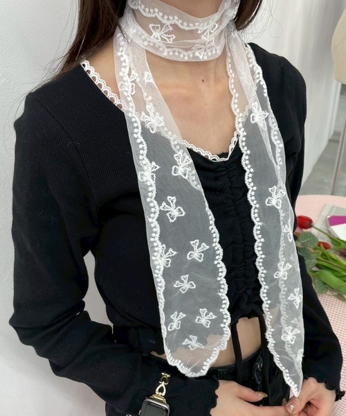 WEGO（ウィゴー）の「WEGO/シアースカーフ（バンダナ/スカーフ・レディース・その他2/その他3/その他1・FREE）」の3枚目の写真