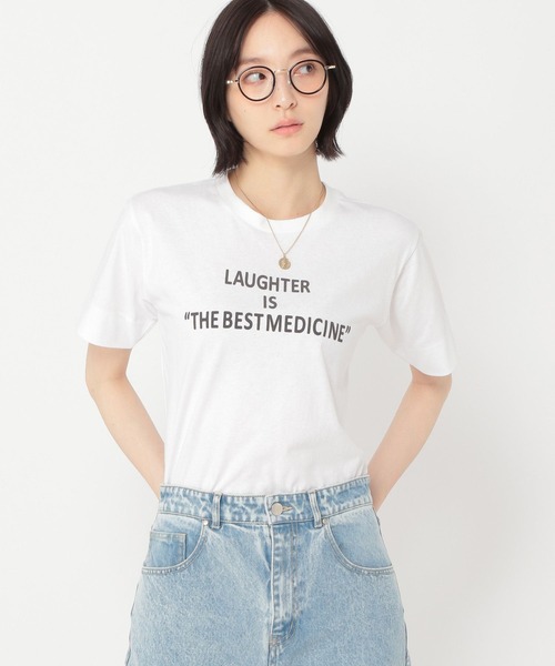 studio CLIP(スタディオクリップ)の「【daily CLIP】ボーイズシルエットTシャツ(Tシャツ/カットソー・レディース・ネイビー/ホワイト/ブラウン・FREE)」の2枚目の写真