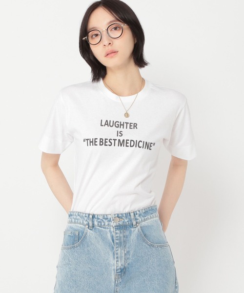 studio CLIP(スタディオクリップ)の「【daily CLIP】ボーイズシルエットTシャツ(Tシャツ/カットソー・レディース・ネイビー/ホワイト/ブラウン・FREE)」の4枚目の写真