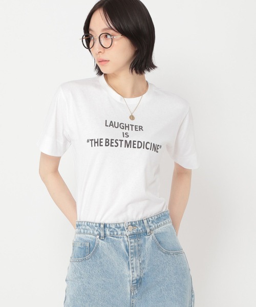 studio CLIP(スタディオクリップ)の「【daily CLIP】ボーイズシルエットTシャツ(Tシャツ/カットソー・レディース・ネイビー/ホワイト/ブラウン・FREE)」の5枚目の写真