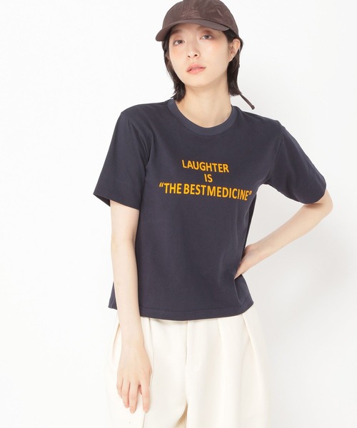 studio CLIP(スタディオクリップ)の「【daily CLIP】ボーイズシルエットTシャツ(Tシャツ/カットソー・レディース・ネイビー/ホワイト/ブラウン・FREE)」の22枚目の写真