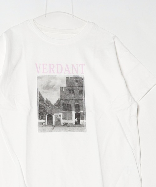 Per sist ence（パーシエンス）の「綿天竺フォトプリント半袖Tシャツ（Tシャツ/カットソー・レディース・ブルー/ブラック/イエロー/ピンク・ONE SIZE）」の8枚目の写真