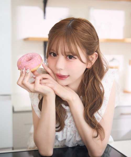 TITTY&CO.（ティティーアンドコー）の「ノースリーブフリルブラウス（シャツ/ブラウス・レディース・その他/ブルー/ホワイト・FREE）」の13枚目の写真