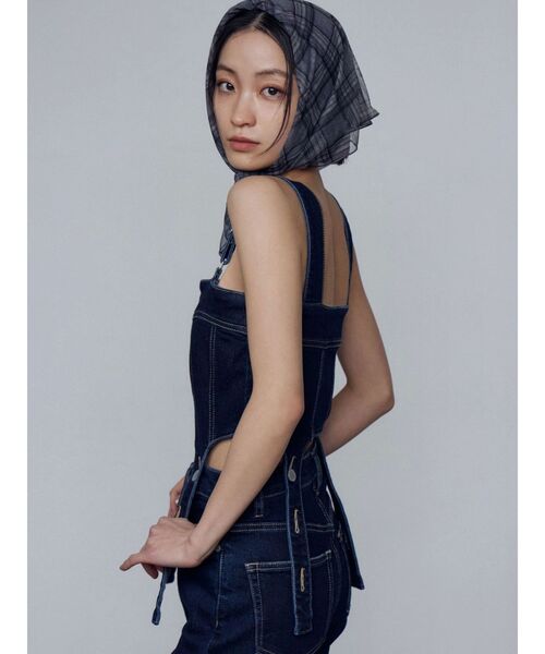 EMODA（エモダ）の「コルセットハングデニムサロペット