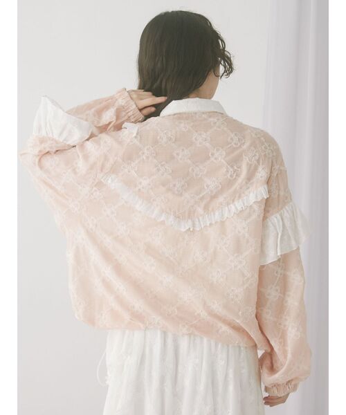 セール】flower frill laceブルゾン（ブルゾン）｜merry jenny（メリー