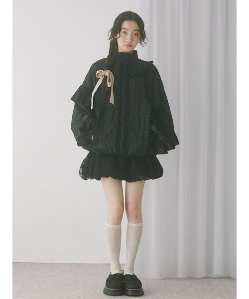 セール】flower frill laceブルゾン（ブルゾン）｜merry jenny（メリー