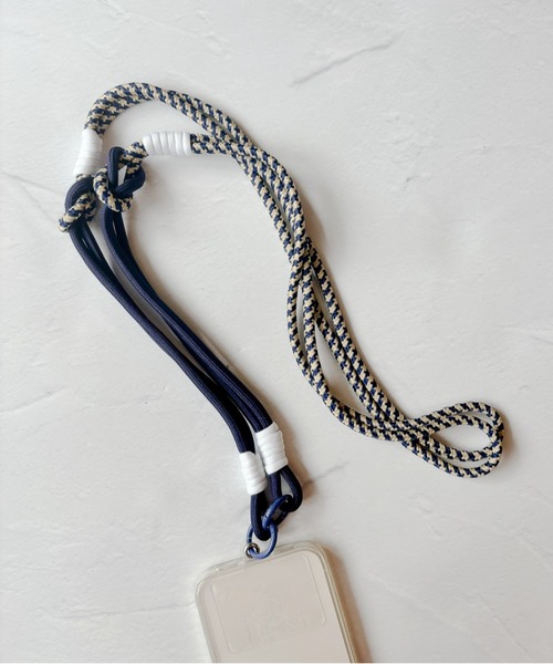 lit.Cy（リットシー）の「カラフルロープ コンビ スマホショルダー ストラップ（スマホグッズ・レディース・ブラック/イエロー系その他/ライトブルー/パープル/ネイビー・FREE）」の6枚目の写真