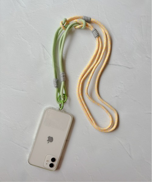 lit.Cy（リットシー）の「カラフルロープ コンビ スマホショルダー ストラップ（スマホグッズ・レディース・ブラック/イエロー系その他/ライトブルー/パープル/ネイビー・FREE）」の12枚目の写真