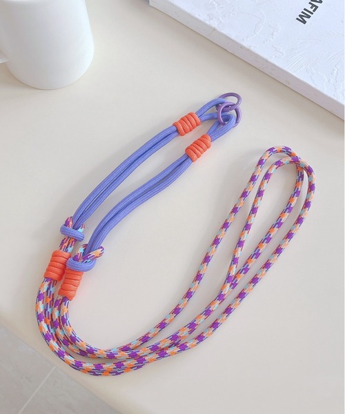 lit.Cy（リットシー）の「カラフルロープ コンビ スマホショルダー ストラップ（スマホグッズ・レディース・ブラック/イエロー系その他/ライトブルー/パープル/ネイビー・FREE）」の15枚目の写真