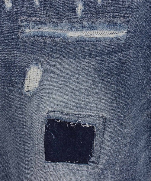 CAMBIO（カンビオ）の「mp13800- Ribbed Back And Used Denim Pants デニムパンツ（デニムパンツ・メンズ・ブラック/インディゴブルー・S/M/L）」の21枚目の写真