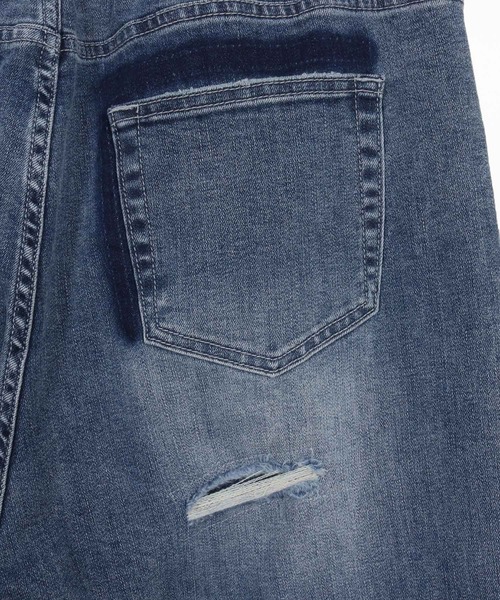 CAMBIO（カンビオ）の「mp13800- Ribbed Back And Used Denim Pants デニムパンツ（デニムパンツ・メンズ・ブラック/インディゴブルー・S/M/L）」の22枚目の写真