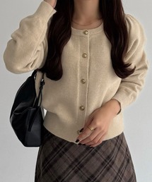 パフスリーブ」に該当するカーディガン/ボレロ（ベージュ系