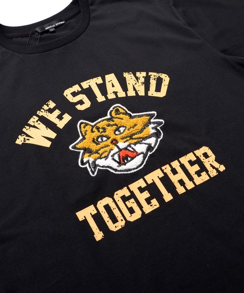 Revo.（レボ）の「アニマル 手書きイラスト サガラ刺繍 オーバーサイズTシャツ ヘビ 猫 虎 ロゴ プリント（Tシャツ/カットソー・メンズ・ホワイト系その他2/ブラック系その他/ブラック/ブラック系その他2/ホワイト/ホワイト系その他・M/L）」の10枚目の写真